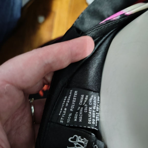 Black Color Splashed Cocktail Dress - Picture 7 of 7